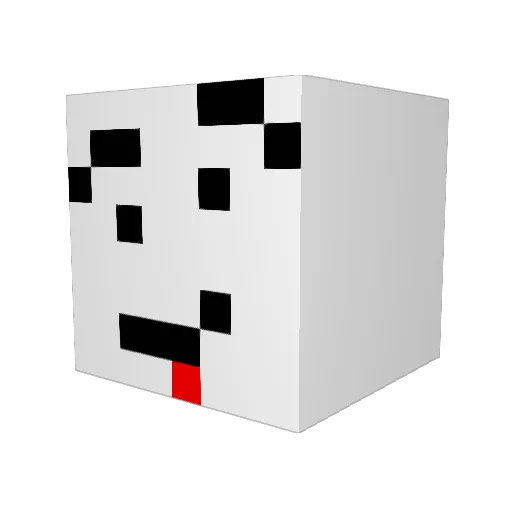 Goni16 Minecraft avatar head, 3D render