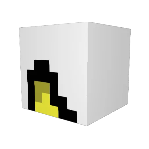 Gonkson Minecraft avatar head, 3D render