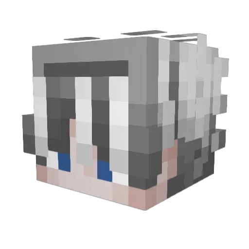 Gonky1 Minecraft avatar head, 3D render