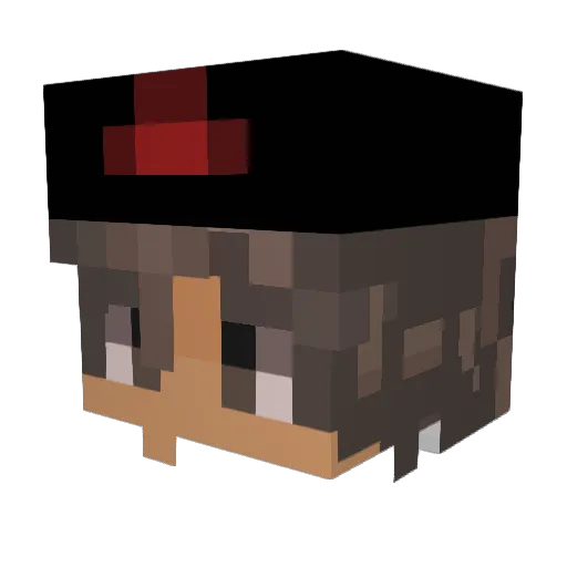 GonnaDieOfCringe Minecraft avatar head, 3D render