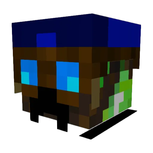 GonnaDo Minecraft avatar head, 3D render