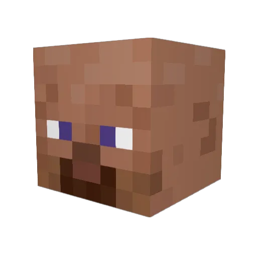 Gonnas Minecraft avatar head, 3D render