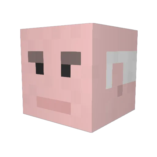 GonotheBrave Minecraft avatar head, 3D render