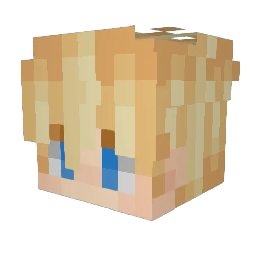 Gonritz Minecraft avatar head, 3D render