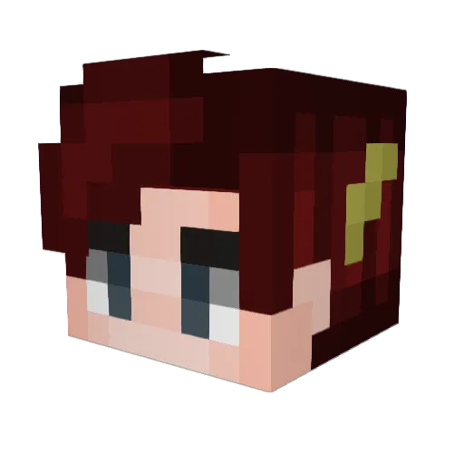 Gonsa18 Minecraft avatar head, 3D render