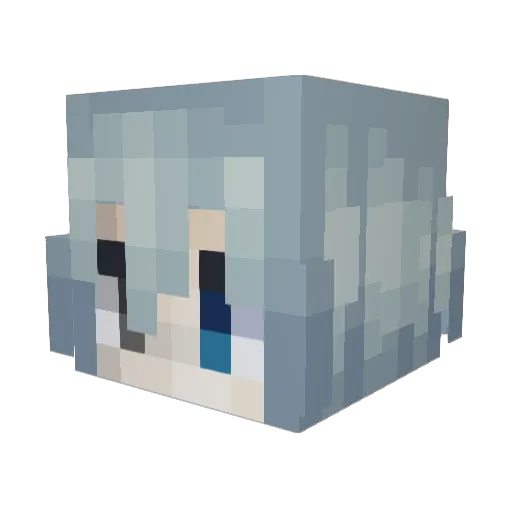 Gonsapling Minecraft avatar head, 3D render