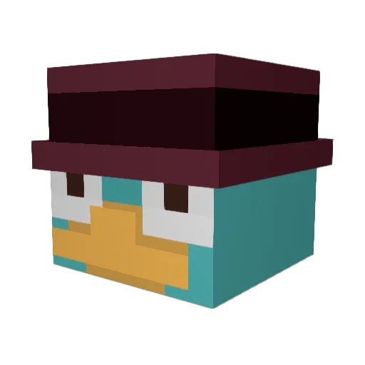 GonxZ_ Minecraft avatar head, 3D render
