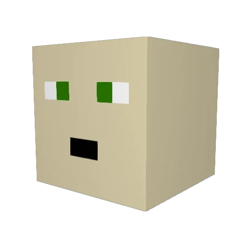 Gonz042 Minecraft avatar head, 3D render