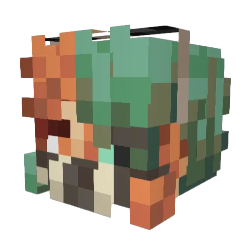 GonzaG0 Minecraft avatar head, 3D render