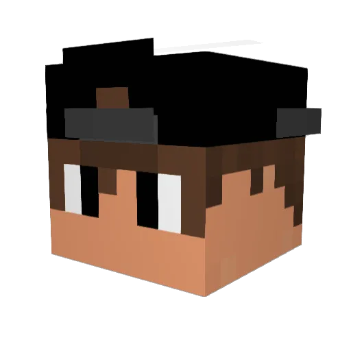 GonzoARG Minecraft avatar head, 3D render