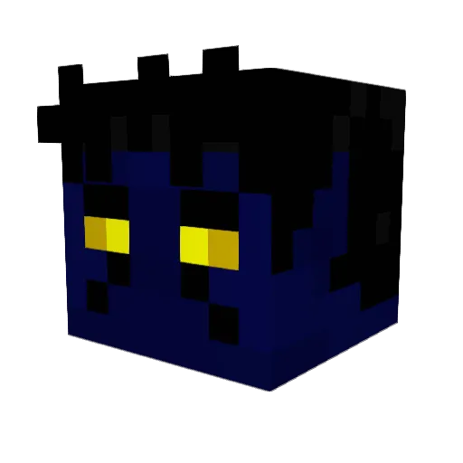 GonzoRogue Minecraft avatar head, 3D render