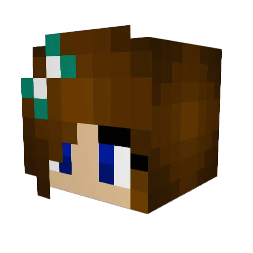 GooPanda Minecraft avatar head, 3D render