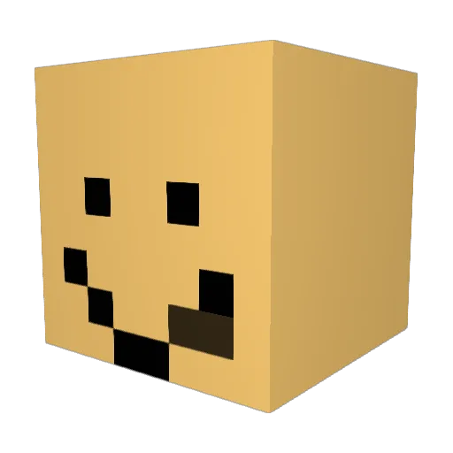 GooWooD Minecraft avatar head, 3D render