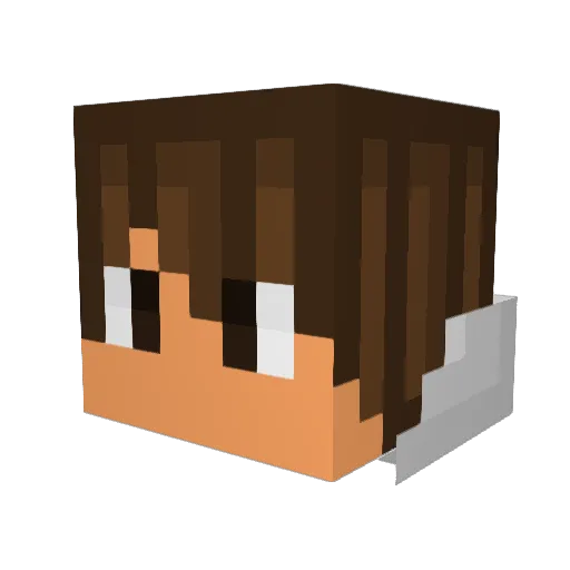 Goo_Ai Minecraft avatar head, 3D render