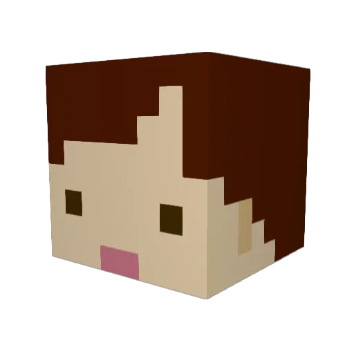 Goo___9 Minecraft avatar head, 3D render