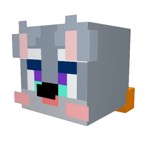 Goo_drg Minecraft avatar head, 3D render