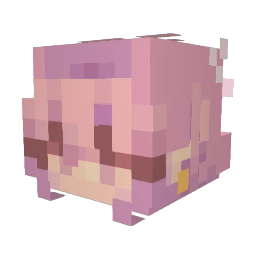 Goo_vevo Minecraft avatar head, 3D render