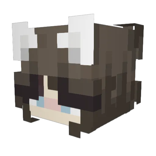Goob7 Minecraft avatar head, 3D render