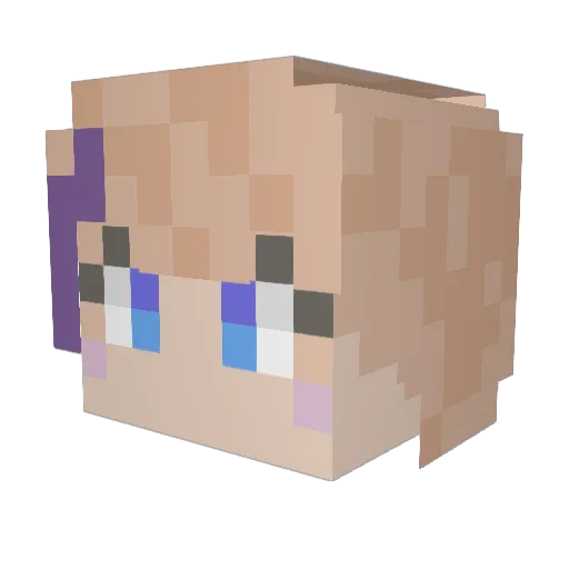 GoobTroob212 Minecraft avatar head, 3D render