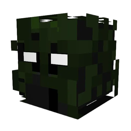 Goobadon Minecraft avatar head, 3D render