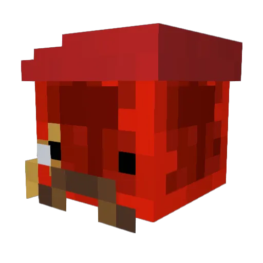 Goobastine Minecraft avatar head, 3D render