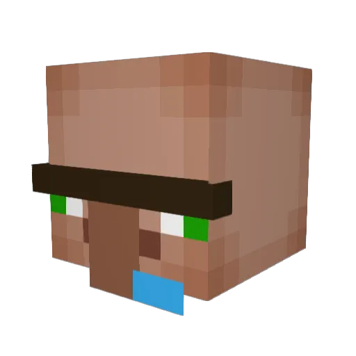 Goober00 Minecraft avatar head, 3D render