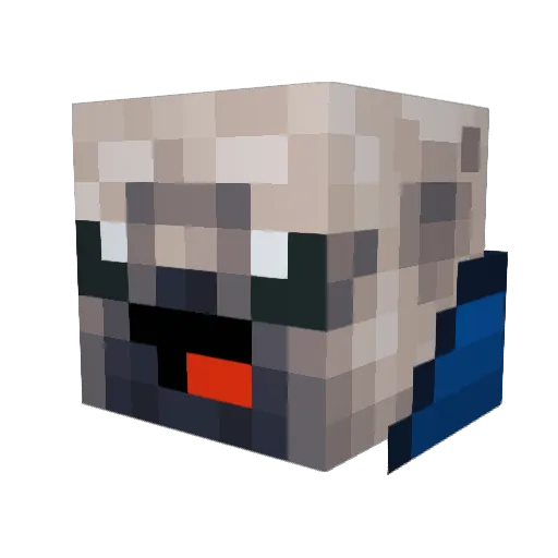 GooberChronicles Minecraft avatar head, 3D render