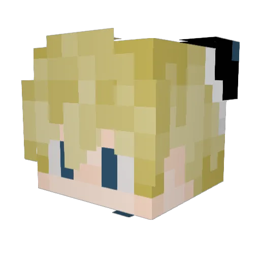 GooberSober Minecraft avatar head, 3D render
