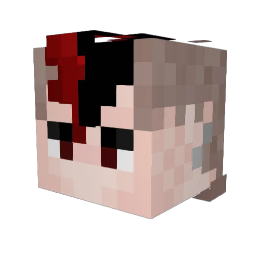 Goober_37 Minecraft avatar head, 3D render