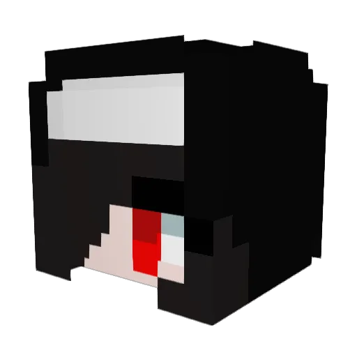 Goobert180 Minecraft avatar head, 3D render