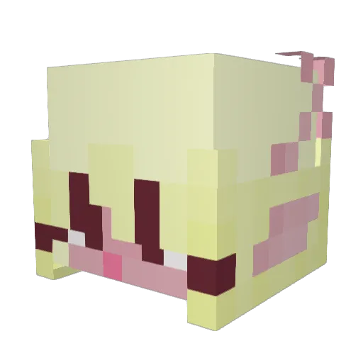Goobertd Minecraft avatar head, 3D render