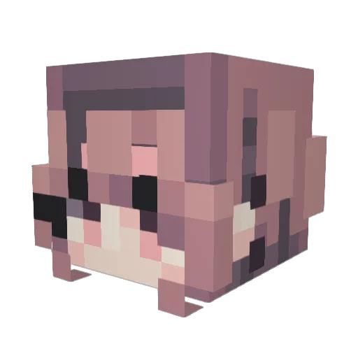 GoobieRaidou Minecraft avatar head, 3D render