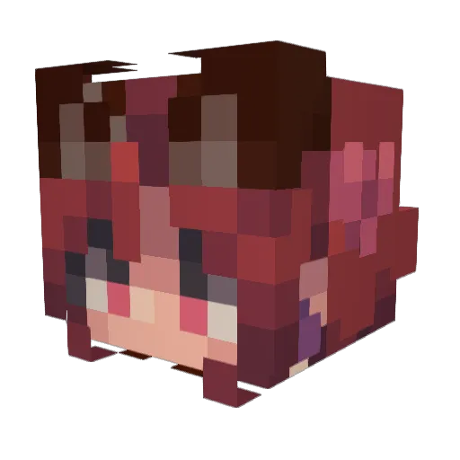 Gooblett Minecraft avatar head, 3D render
