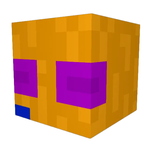 Goobs17 Minecraft avatar head, 3D render