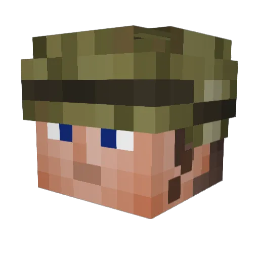 Goobshere Minecraft avatar head, 3D render