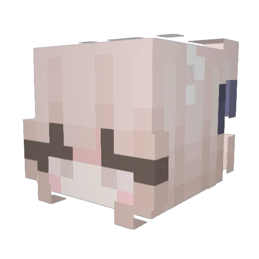 GoodAnnika Minecraft avatar head, 3D render
