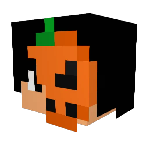 GoodApo Minecraft avatar head, 3D render