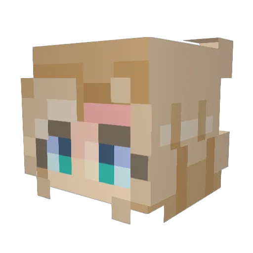 GoodFaith Minecraft avatar head, 3D render