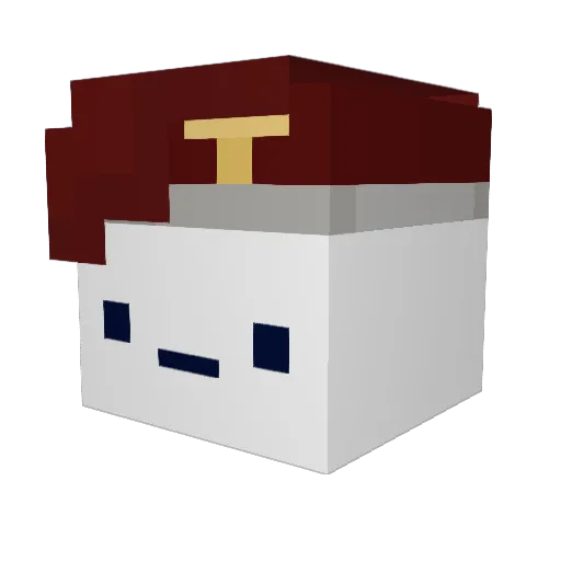 GoodGag Minecraft avatar head, 3D render
