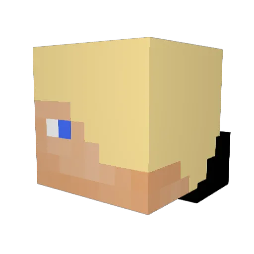 GoodGameGaming Minecraft avatar head, 3D render