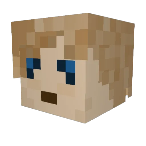 GoodGamerJole Minecraft avatar head, 3D render