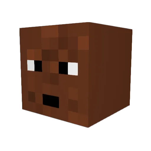 GoodGardener Minecraft avatar head, 3D render