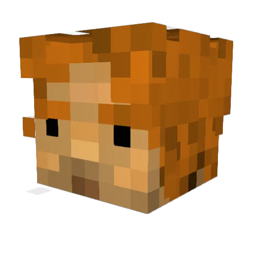 GoodGuffaw Minecraft avatar head, 3D render
