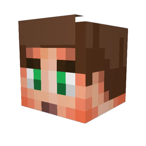 GoodGuy00000 Minecraft avatar head, 3D render