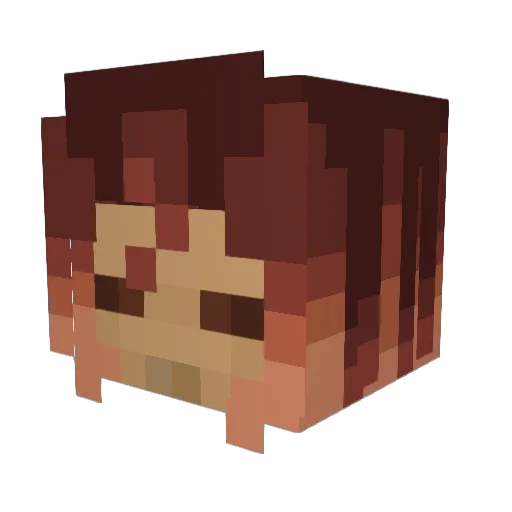 GoodGuyBrian Minecraft avatar head, 3D render