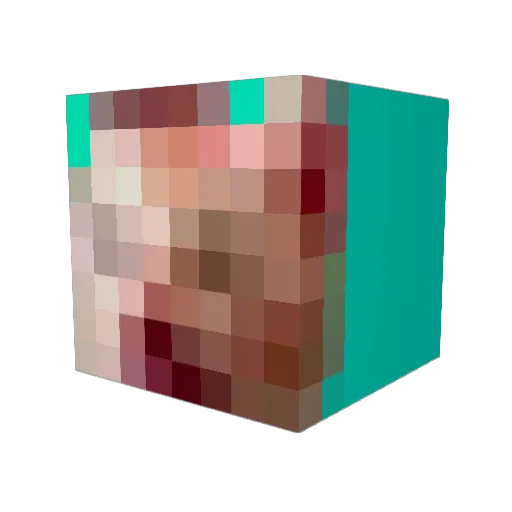 GoodGuyGigant Minecraft avatar head, 3D render