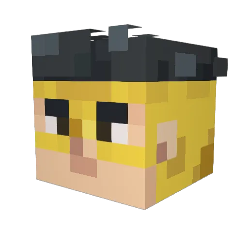 GoodGuyJesse Minecraft avatar head, 3D render