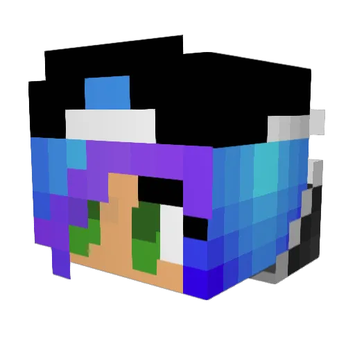 GoodGuyLeif Minecraft avatar head, 3D render