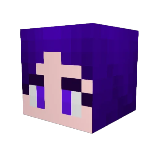 GoodHanniBunny Minecraft avatar head, 3D render