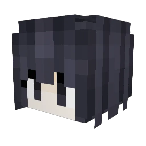 GoodIDog Minecraft avatar head, 3D render